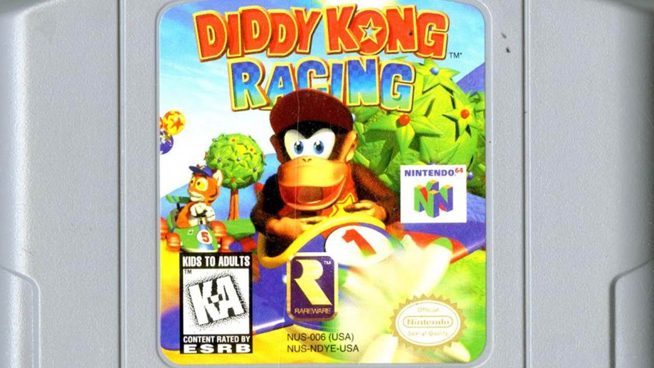 Diddy Kong Racing sur Nintendo 64, jeu culte, jeux de course, graphismes superbes, Nintendo 64,