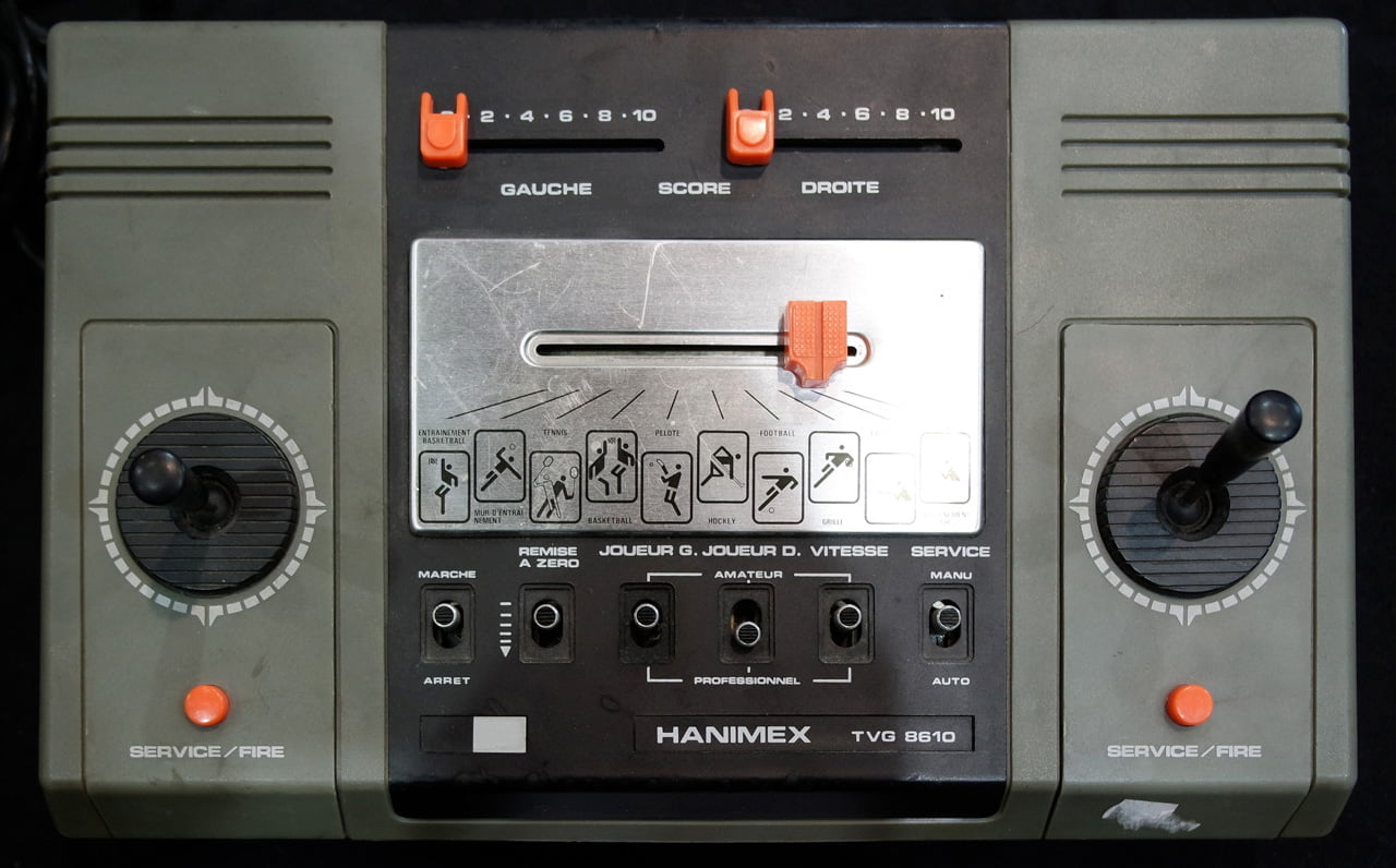 Hanimex TVG 8610, jeux vidéo, années 80, console rétro, révolution technologique