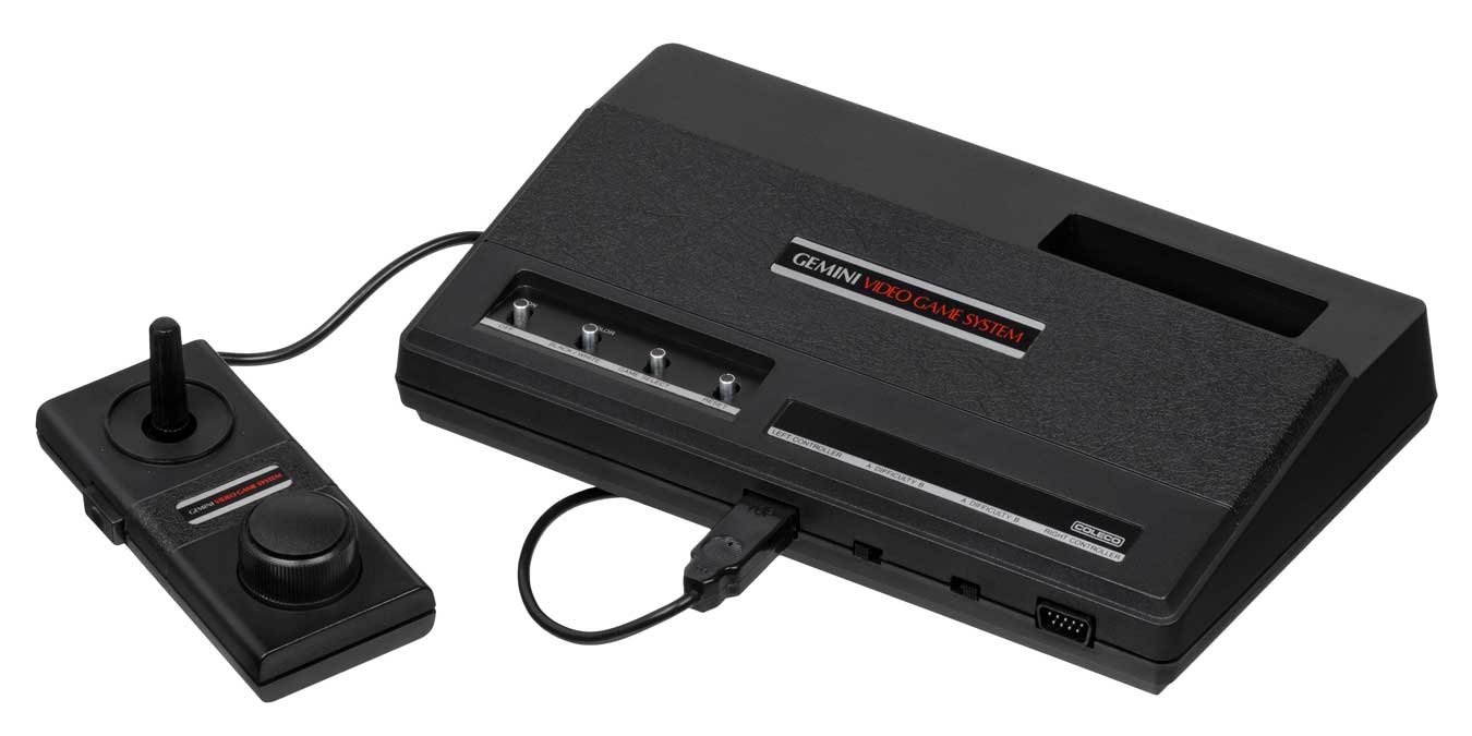 Coleco Gemini : Clone Innovant de l'Atari 2600 et Son Histoire, Coleco Gemini, Clone Atari 2600, Consoles de jeux vidéo, Litige sur brevets, Innovation manette de jeu,