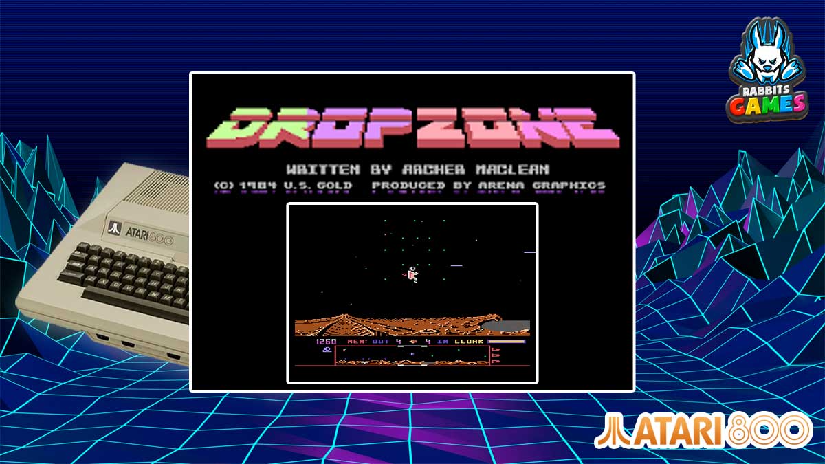 Dropzone sur Atari 800 : Plongée dans un Classique Légendaire, Dropzone sur Atari 800 gameplay, Classique Dropzone sur Atari 800, Histoire de Dropzone sur Atari 800, Dropzone sur Atari 800 retrogaming, Impact de Dropzone sur Atari 800.