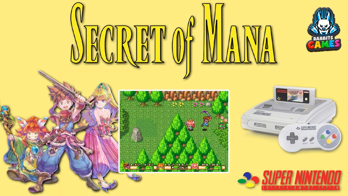 Découvrez la Magie de Secret of Mana sur la Super Nintendo, Secret of Mana sur la Super Nintendo, gameplay innovant, coopération locale, bande-son envoûtante, univers fantastique, classique du RPG