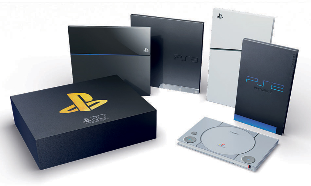 Coffret collector PlayStation : 30 ans d'histoire en 5 livres uniques, PlayStation, coffret collector, livres, histoire, jeux vidéo