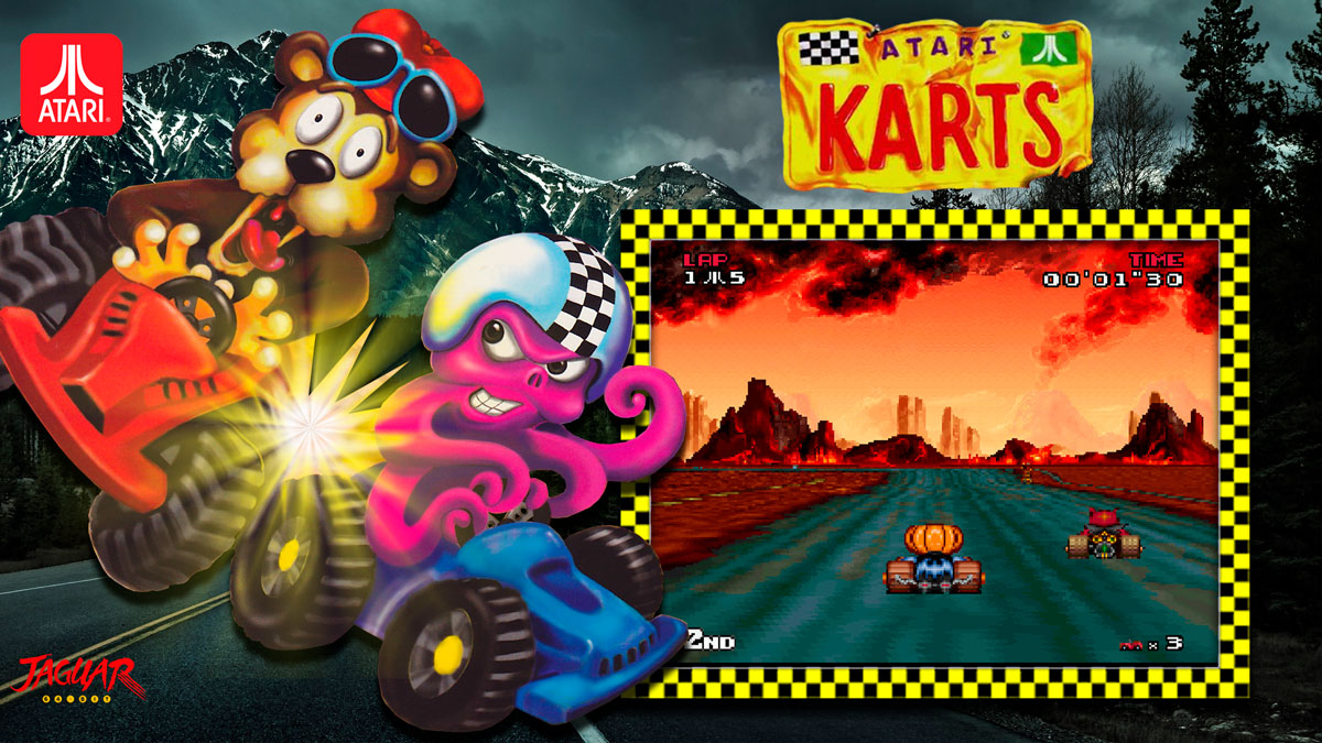 Plongée dans l'univers captivant d'Atari Karts sur Atari Jaguar, Atari Karts sur Atari Jaguar, Mirage Technologies, jeu de course, graphismes immersifs, gameplay stratégique.