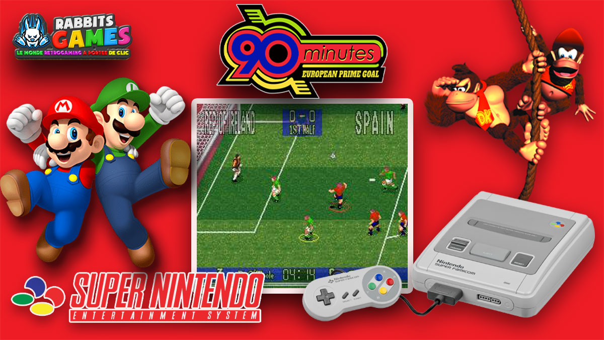 Plongée dans le Monde de 90 Minutes European Prime Goal sur SNES, 90 Minutes European Prime Goal sur SNES, jeu de football, arcade, Super Nintendo, équipes européennes.